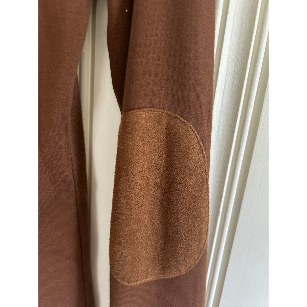 Lauren Ralph Lauren Brown  Heritage Old Money Academia Long Sleeve Top Suede M - Picture 5 of 9